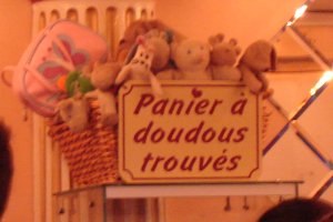 Le panier à doudous trouvés